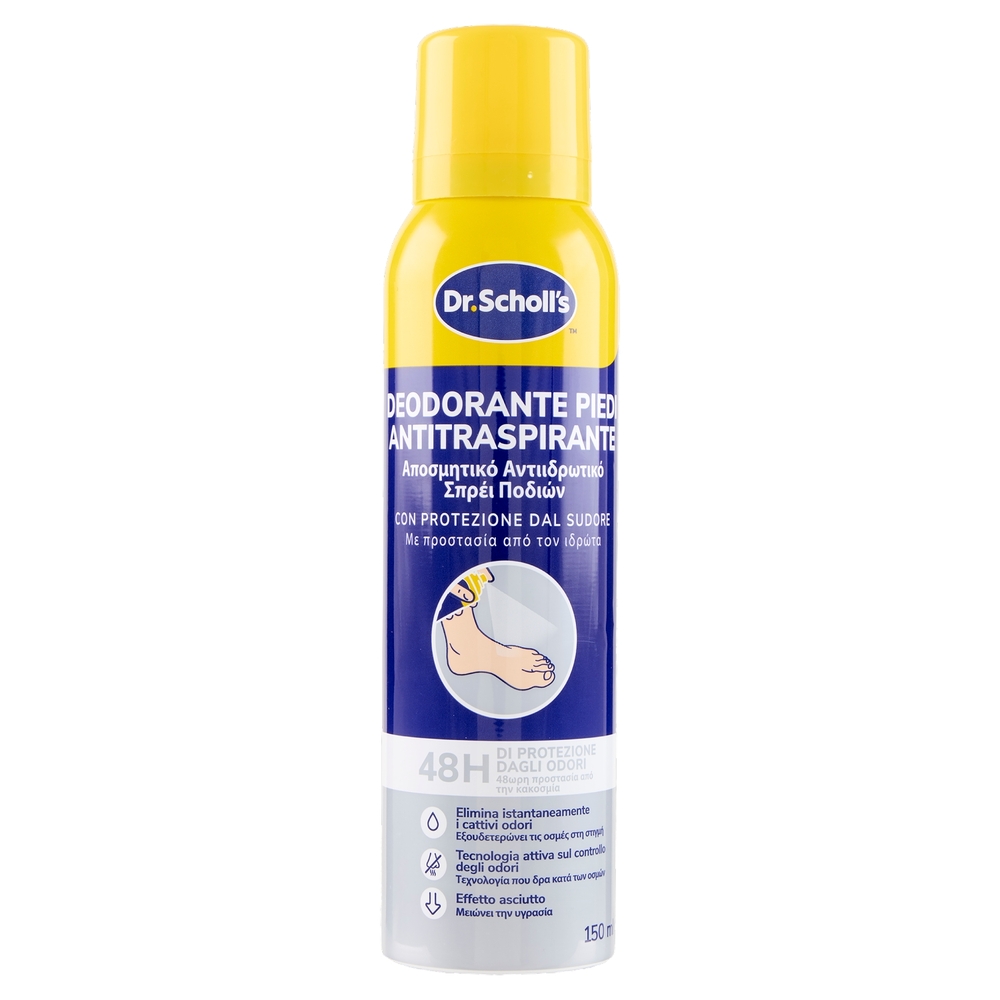 Dr. Scholl's Deodorante Piedi Antitraspirante 150 ml